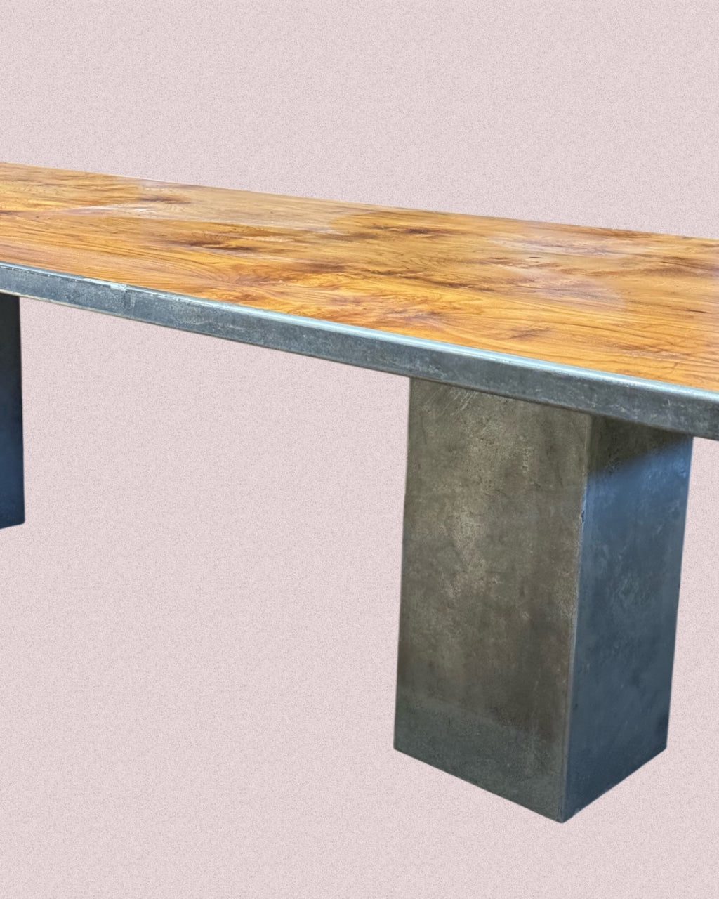Industrial dining table